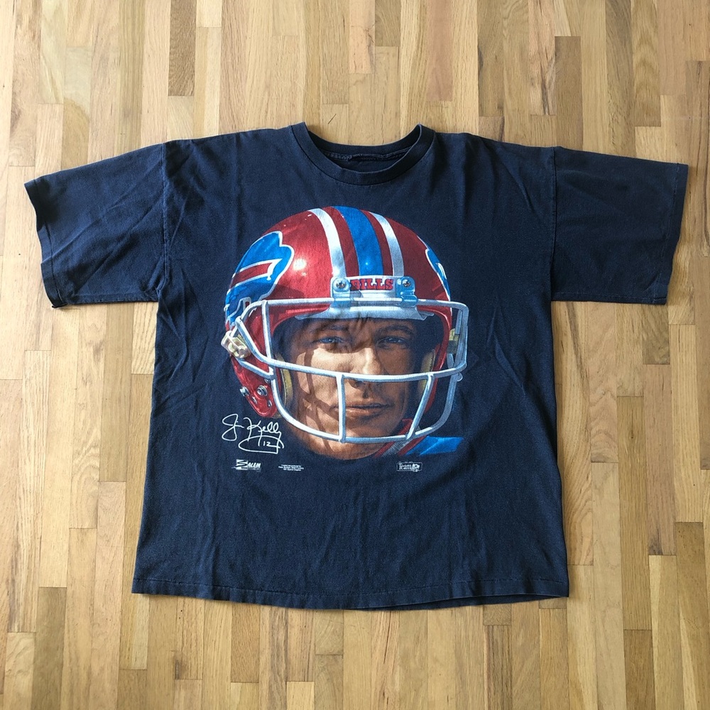 Vintage 1991 Jim Kelly Buffalo Bills T-shirt - L